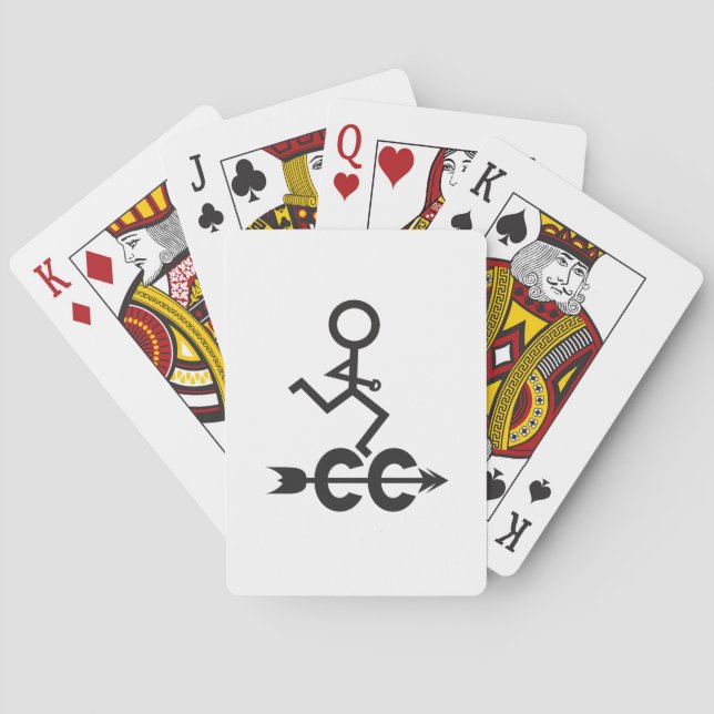 Baraja De Cartas Tarjetas de reproducción de ejecución de campo cru (Reverso)