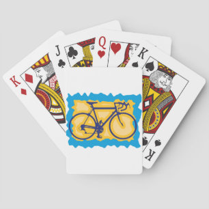 Baraja De Cartas Tarjetas de reproducción de estampado de bicicleta