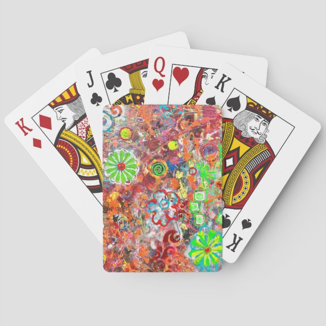 Baraja De Cartas Tarjetas de reproducción de fiebre de primavera (Reverso)