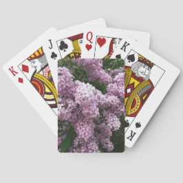 Baraja De Cartas Tarjetas de reproducción de flor Lilac