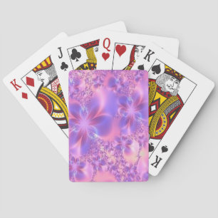 Baraja De Cartas Tarjetas de reproducción de flores fractales