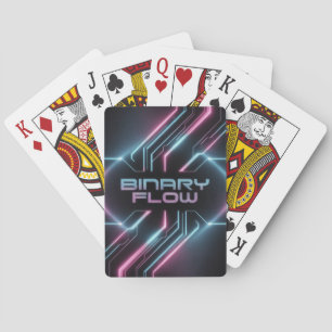 Baraja De Cartas Tarjetas de reproducción de flujo binario 02