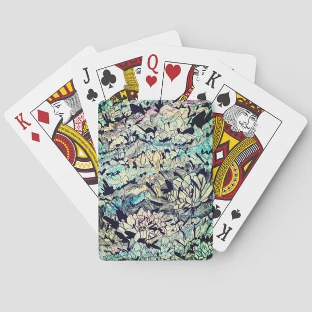 Baraja De Cartas Tarjetas de reproducción de flujo de Lotus (Reverso)