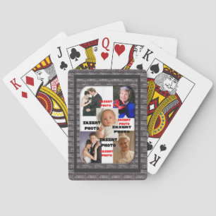 Baraja De Cartas Tarjetas de reproducción de fotografías personaliz