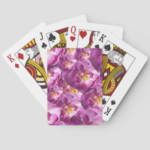 Baraja De Cartas Tarjetas de reproducción de fotos de rosas rosas r