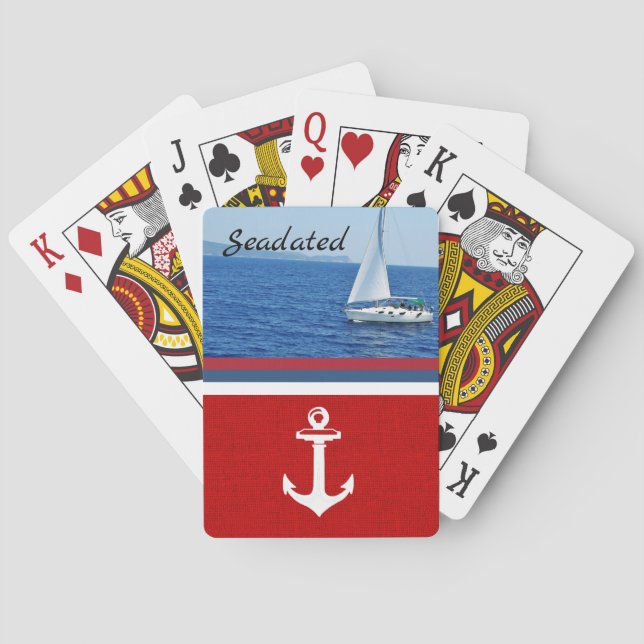 Baraja De Cartas Tarjetas de reproducción de fotos personalizadas c (Reverso)