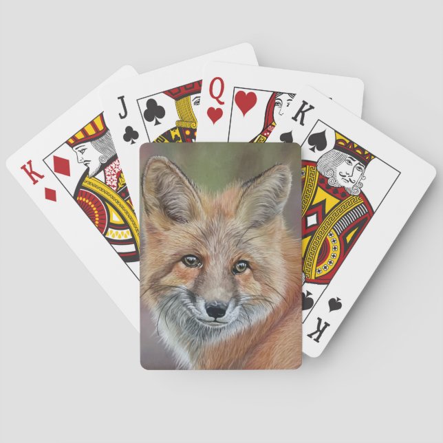 Baraja De Cartas Tarjetas de reproducción de Fox (Reverso)
