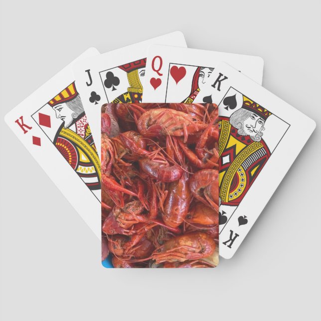 Baraja De Cartas Tarjetas de reproducción de gambas (Reverso)