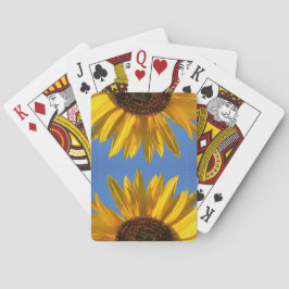 Baraja De Cartas Tarjetas de reproducción de girasol