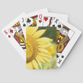 Baraja De Cartas Tarjetas de reproducción de girasol