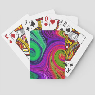 Baraja De Cartas Tarjetas de reproducción de giro en color