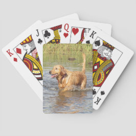 Baraja De Cartas Tarjetas de reproducción de Golden Retriever