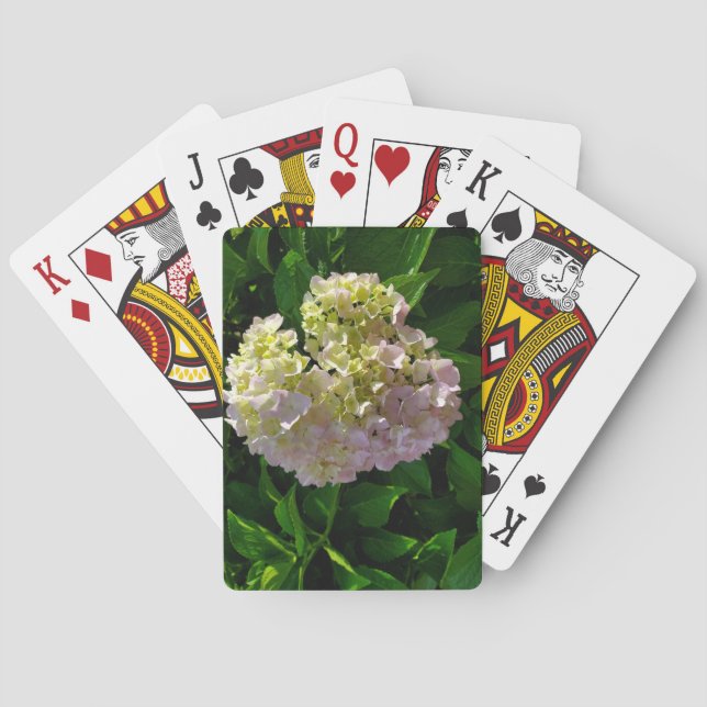 Baraja De Cartas Tarjetas de reproducción de Hydrangea (Reverso)