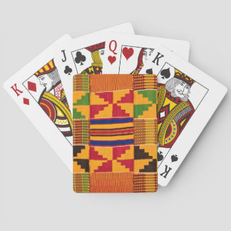 Baraja De Cartas Tarjetas de reproducción de impresión africana