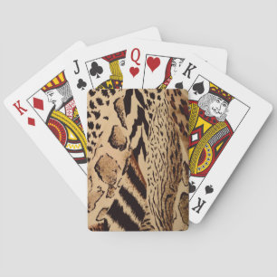 Baraja De Cartas Tarjetas de reproducción de impresión de animales
