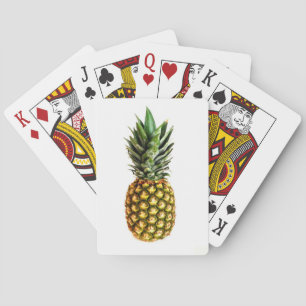 Baraja De Cartas Tarjetas de reproducción de impresión de piña