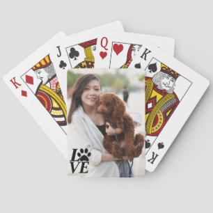 Baraja De Cartas Tarjetas de reproducción de impresión de traza de