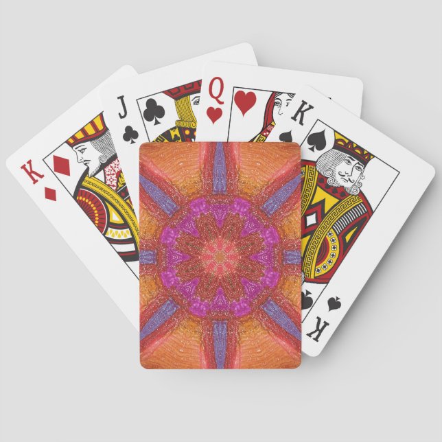 Baraja De Cartas Tarjetas de reproducción de Kaledoscopio (Reverso)