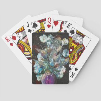 Baraja De Cartas Tarjetas de reproducción de la vasa floral