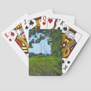 Baraja De Cartas Tarjetas de reproducción de líneas de ciudad