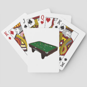 Baraja De Cartas Tarjetas de reproducción de mesa de billar