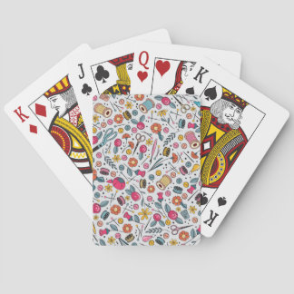 Baraja De Cartas Tarjetas de reproducción de nociones de costura