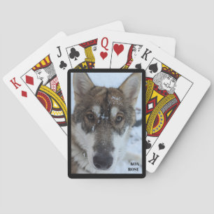 Baraja De Cartas Tarjetas de reproducción de nombre de lobo