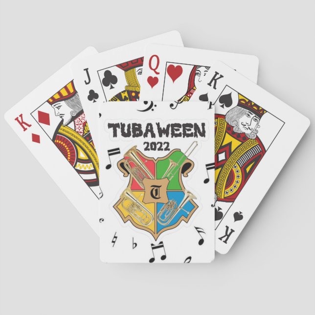 Baraja De Cartas Tarjetas de reproducción de NSU Tubaween 2022 (Reverso)