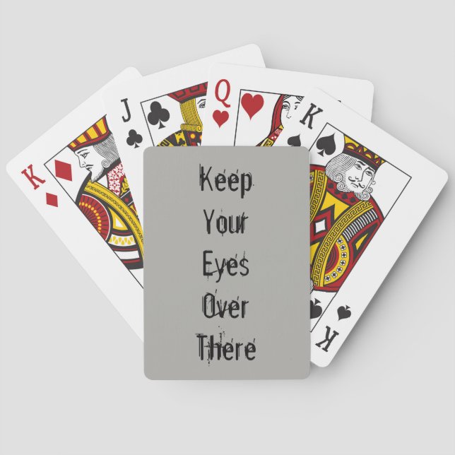 Baraja De Cartas Tarjetas de reproducción de ojos (Reverso)