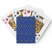 Tarjetas de reproducción de patrones azules