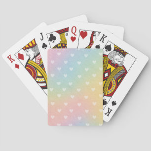 Baraja De Cartas Tarjetas de reproducción de patrones de corazón de