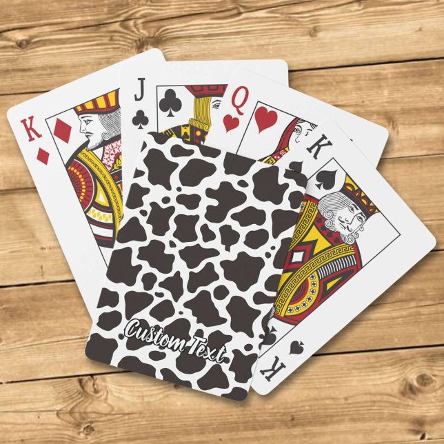 Baraja De Cartas Tarjetas de reproducción de patrones de vaca (Subido por el creador)