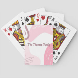 Baraja De Cartas Tarjetas de reproducción de patrones minimalistas