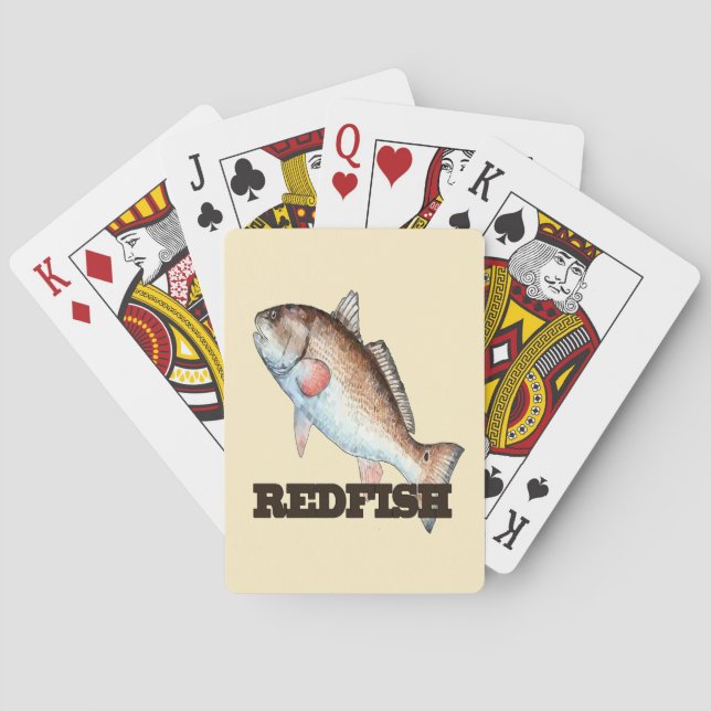 Baraja De Cartas Tarjetas de reproducción de peces rojos (Reverso)
