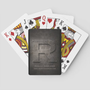 Baraja De Cartas Tarjetas de reproducción de Personalizable Metaliz