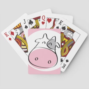 Baraja De Cartas Tarjetas de reproducción de Personalizado de vaca
