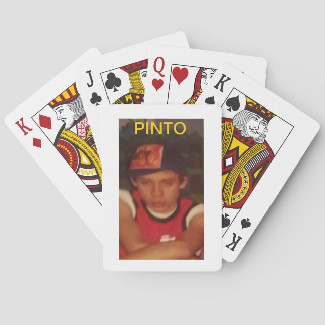 Baraja De Cartas Tarjetas de reproducción de Pinto (Reverso)
