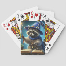 Tarjetas de reproducción de racoon del asistente d
