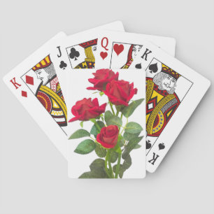 Baraja De Cartas Tarjetas de reproducción de Rosa