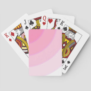 Baraja De Cartas Tarjetas de reproducción de Swirls Rosadas
