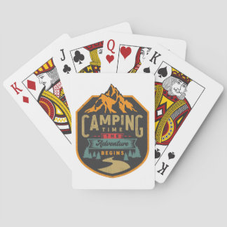 Baraja De Cartas Tarjetas de reproducción de tiempo de acampada