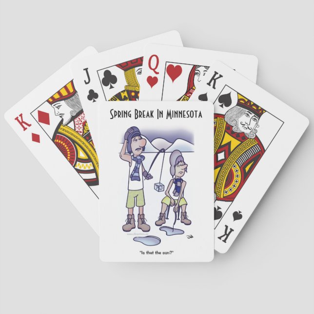 Baraja De Cartas Tarjetas de reproducción de vacaciones de primaver (Reverso)