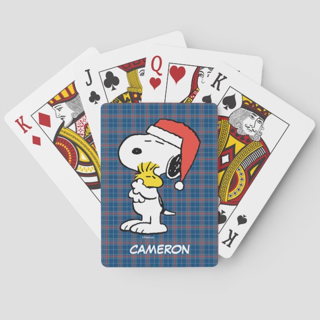 Baraja De Cartas Tarjetas de reproducción de vacaciones Snoopy & Wo (Reverso)
