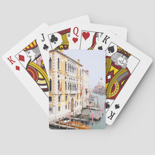 Baraja De Cartas Tarjetas de reproducción de Venecia (Reverso)