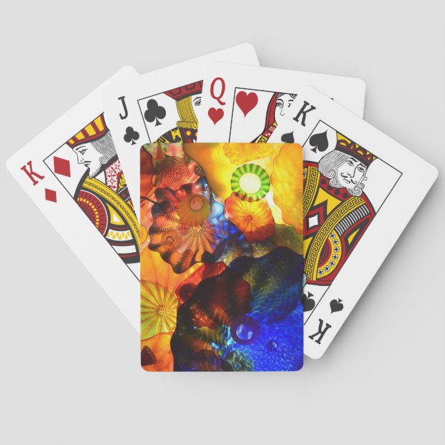 Baraja De Cartas Tarjetas de reproducción de vidrio (Reverso)