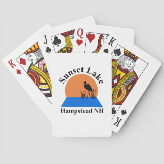 Baraja De Cartas Tarjetas de reproducción del lago Sunset