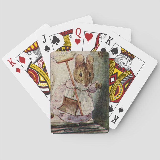 Baraja De Cartas Tarjetas de reproducción del ratón Beatrix Potter (Reverso)