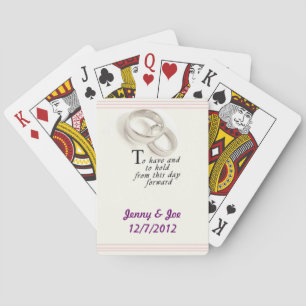 Baraja De Cartas Tarjetas de reproducción diseñadas por bodas