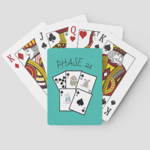 Baraja De Cartas Tarjetas de reproducción (Fase 21)