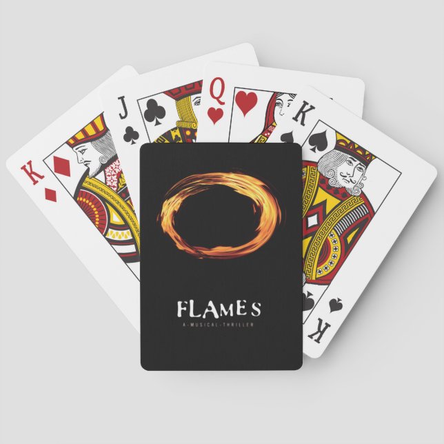 Baraja De Cartas Tarjetas de reproducción FLAMES (Reverso)